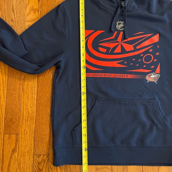 Fanatics Navy and Red Columbus Blue Jackets Hoodie/Men’s Sz Medium - Picture 7 of 9